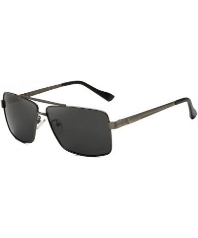 Men's Polarized Square Metal Fishing Driving Sunglasses (Color : B, Size : 1) 1 C $14.72 Designer