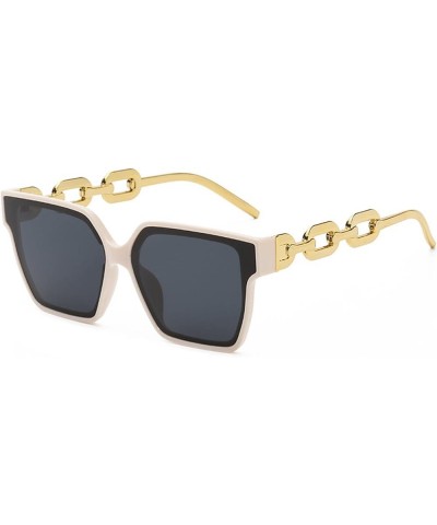 Men's And Women's Fashion Square Sunglasses Outdoor Holiday Decorative Trend UV400 Sunglasses Gift C $13.28 Square