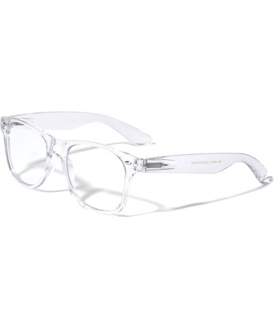 Clear Lens Crystal Classic Square Sunglasses 100% UV Protection $10.55 Designer
