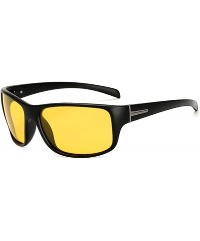 Polarized Men Women Night Vision Sunglasses Drive Yellow Lens Vintage Square Male Female Sun Glasses For Me Yellow $15.47 Rec...
