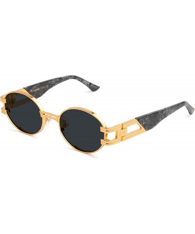 St. James Black Marble & 24K Gold Sunglasses Classic $40.72 Designer