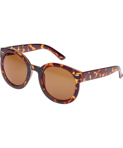 Warhol Style Retro Oversized Sunglasses Shell $15.93 Round