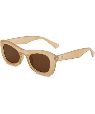 Women's Oval Frame Small Frame Vintage Sunglasses (Color : I, Size : 1) 1 D $20.92 Designer