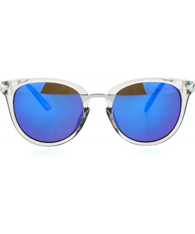 Zig Zag Arrow Design Sunglasses Womens Unique Fashion Shades UV 400 Slate (Blue Mirror) $8.61 Round