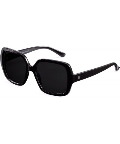 Square Oversized Sunglasses Womens Big Trendy Fashion Shades Sun Glasses UV400 Protection Black $9.17 Square