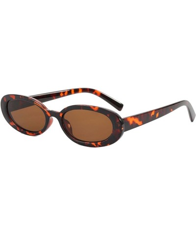 Street Shot Retro Oval Men's and Women's Sunglasses Holiday Shading Beach Decoration Glasses (Color : G, Size : Medium) Mediu...