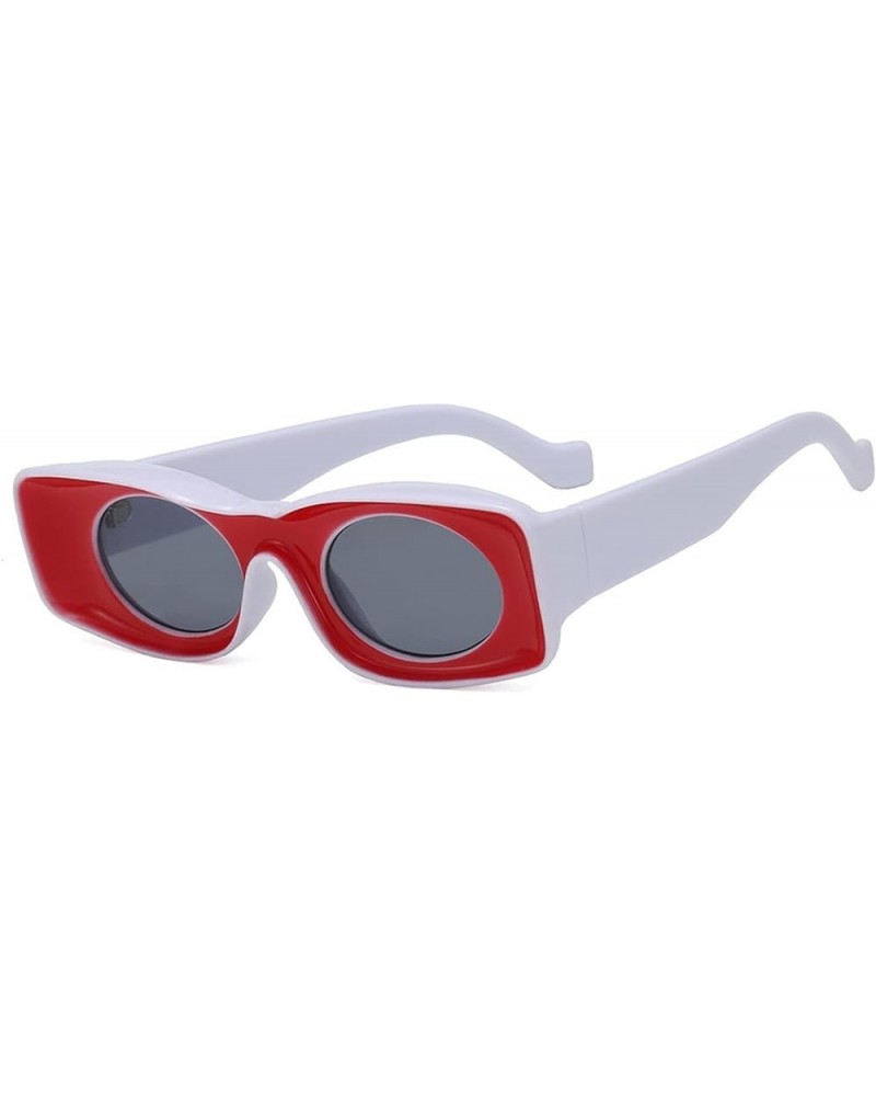 Hip Hop Men and Women Prom Sunglasses Sunglasses Womens (Color : Navy, Size : Medium) Medium Navy $16.36 Designer