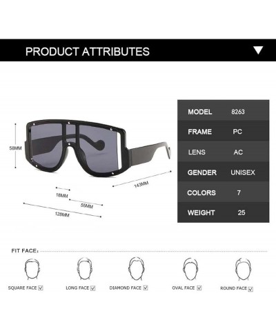 Oval Cat Eye Sunglasses Men and Women Outdoor Shade Decorative Glasses (Color : C, Size : Medium) Medium F $16.64 Oval