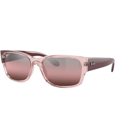 RB4388 Pillow Sunglasses for Men for Women + BUNDLE WIth Designer iWear Eyewear Kit Transparent Pink / Polar Wine $83.63 Desi...