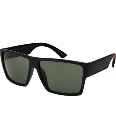 Unisex Vintage Retro Rectangular Sunglasses for Men Women Driving Fishing UV Protection 570111-SD-2(M.BLK,g15) $10.43 Rectang...