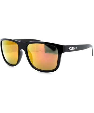 KUSH Sunglasses Black Soft Square Frame Unisex Fashion Multicolor Mirror Lens Black fuchsia mirror $8.82 Square