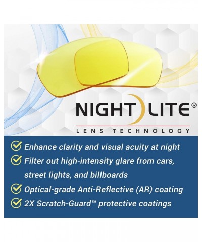 NIGHT-LITE FitOns® Night Driving Glasses with Anti Reflective Coating Tortoise Light Yellow $27.47 Designer