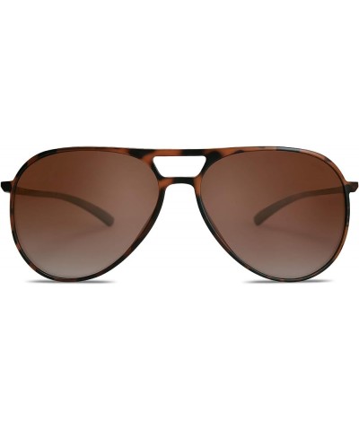 Classic Polarized Ultra Lightweight Flexible Men Women Sunglasses JOURNEY SJ2065 Brown $17.84 Aviator