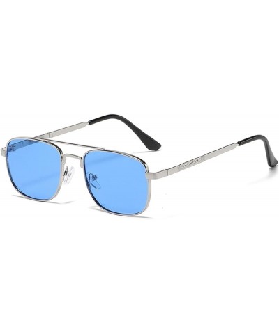 Fashion Simple Square Metal Sunglasses Men and Women Universal Decorative Sunglasses (Color : 4, Size : 1) 1 6 $15.91 Designer