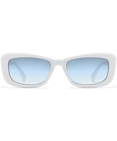 Diamond Sunglasses Women Vintage Rectangle Sun Glasses Female Shades Rhinestone Square Eyewear Gradient White $9.81 Square