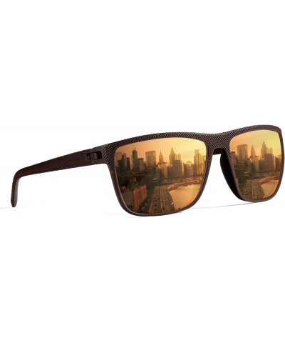 Polarized Sunglasses for Men Women Rectangle Mens Sun Glasses with Lightweight Frame UV 400 Protection $8.54 Rectangular