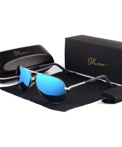 Oversized Aviator Sunglasses For Large Heads (Polarized), Extra Large, Big and Tall, XL + Free Hard Case Blue Mirror $17.98 A...