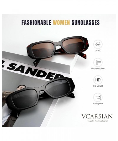 Trendy Rectangle Sunglasses for Women Men,Y2K Vintage Retro 90s Aesthetic Cool Driving Sunglasses Lavender $8.84 Rectangular