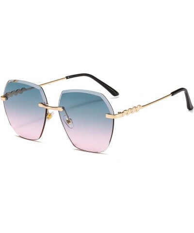 Metal Sunglasses for Women Outdoor Vacation Beach Shade (Color : G, Size : Medium) Medium D $19.11 Designer