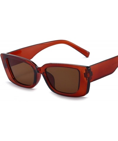 Square Fashion Small Frame Outdoor Party Decoration Sunglasses for Men and Women (Color : E, Size : 1) 1 D $21.43 Designer