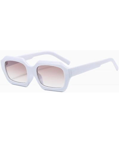 Oversized Square Sunglasses for Womens Frame Orchid Cat Eye Sunglasses 7-white $7.64 Oversized