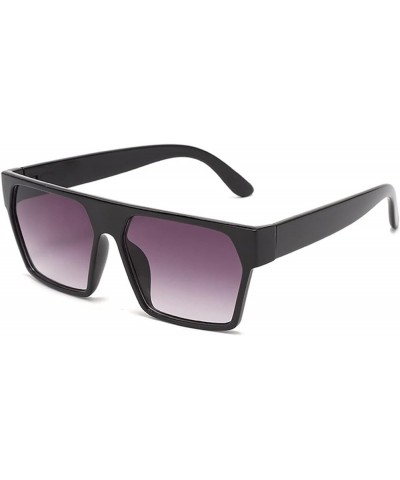 Fashion Square Retro Sunglasses for Men and Women Sunglasses (Color : Khaki, Size : One Size) One Size Khaki $16.12 Designer