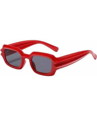 Women Men Retro Fashion Street Shot Glasses Unisex PC Frame Sunglasses Clip on Oval (Green, One Size) Red One Size $8.74 Oval