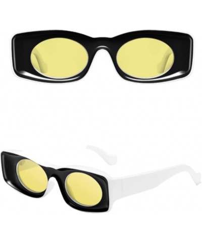 Y2k Accessories Y2k Sunglasses Womens Sunglasses Trendy Y2K Glasses Oversized Sunglasses Womens Wrap Around Yellow1 $9.00 Ove...