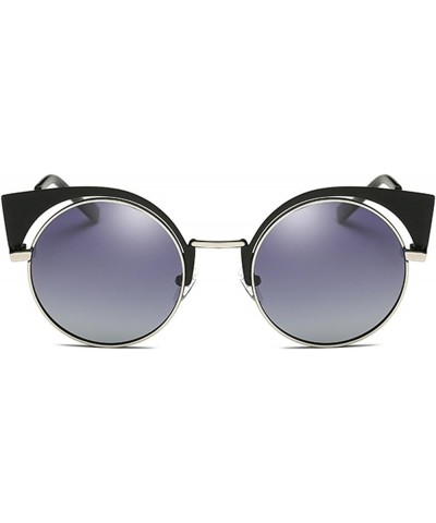 Women's Polarized Sunglasses Retro Cat Eye Sunglasses Anti-glare Eyewear Black Grey $14.91 Designer