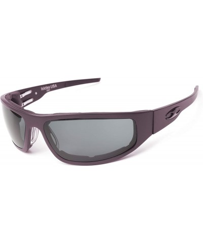 Billet Aluminum Riding Glasses - Windproof Foam - Bagger Gunmetal Flat Biker Sunglasses Grey $67.63 Designer