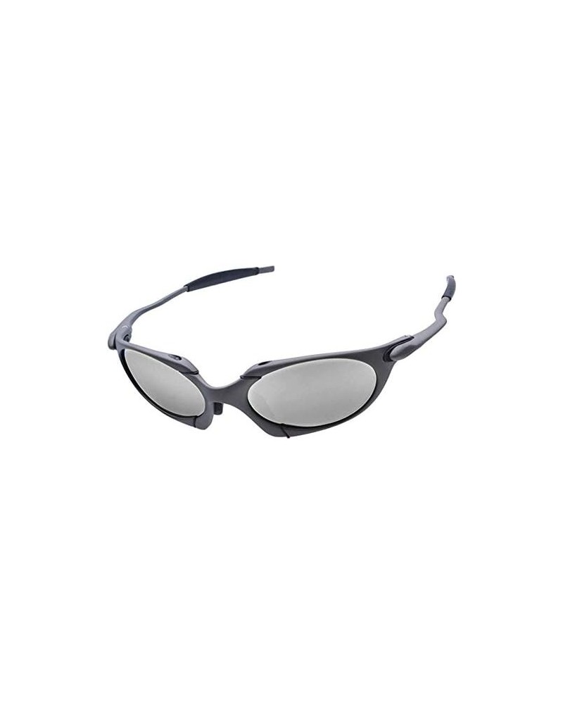 Top Sports Sunglasses UV400 Polarized Mirror Aluminum Metal Frame Riding Driving Grey Silver $25.30 Sport