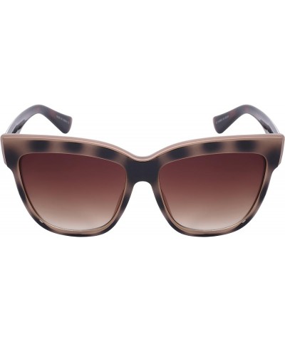 Retro Inspired Two Tone Cat Eye Sunglasses w/Gradient Lens 540983TT-AP Jelly Brown+demi Brown $9.17 Cat Eye