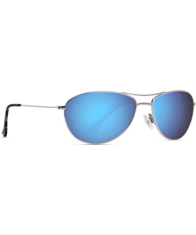 Baby Sea Polarized Aviator Sunglasses for Small to Medium Face 8017&8018 Silver/Blue for Small Face $13.50 Designer