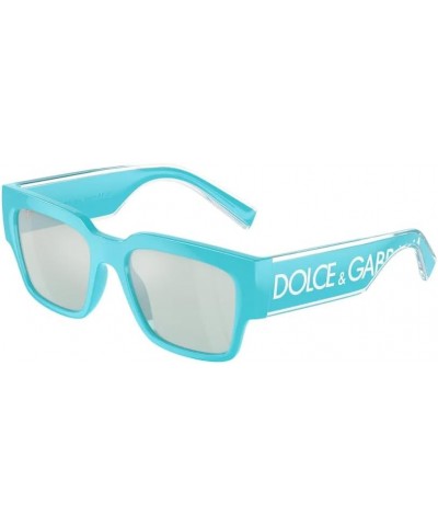 DG6184 Square Sunglasses for Men + BUNDLE With Designer iWear Eyewear Kit Azure / Light Blue Mirror Silver $99.00 Square