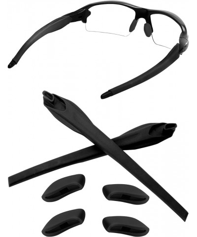 Replacement Nose Pads Ear Socks Rubber Kits for Oakley Flak 2.0 OO9295/Flak 2.0 XL OO9188/Flak 2.0 Asian Fit OO9271 Black - 1...