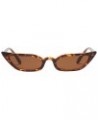 Womens Narrow Cat Eye Sunglasses 2022 Trendy Polarized UV Protection Sun Glasses Retro Cateyes Shade Glasses Brown $3.08 Cat Eye