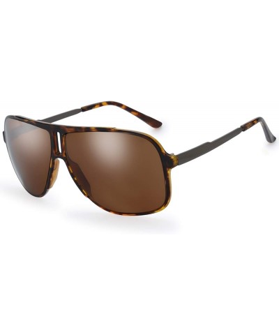 Men's New Safaris Aviator Sunglasses - Gift Box Package 4 Shiny Tortoise Brown $10.20 Aviator