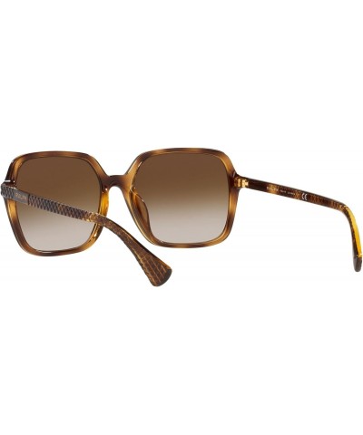 Women's RA5291U Universal Fit Square Sunglasses, Gradient Brown, 56 mm $30.59 Square