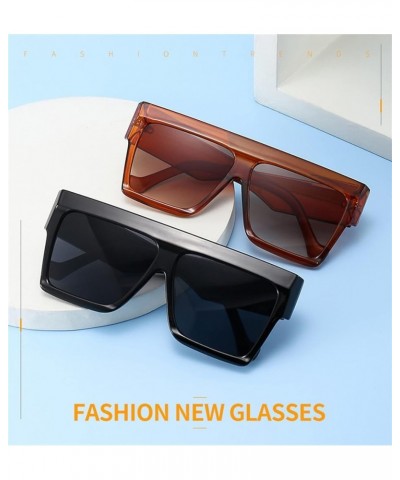 Retro Large Frame Men And Women Outdoor Vacation Decorative Sunglasses 1 $14.06 Designer
