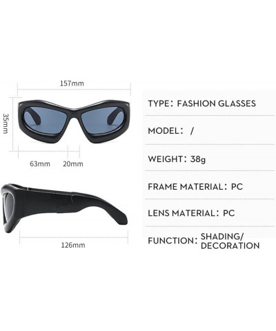Y2K Luxury Sunglasses Women Men Trends Punk 2000'S Sun Glasses Fashion Sports Mirror Shades Eyewear Red $11.08 Sport