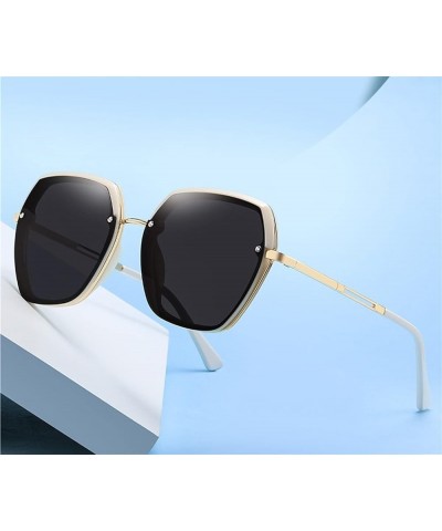 Women's Polarized Metal Fashion Sunglasses Large Frame Outdoor Vacation Driving Sunglasses (Color : D, Size : 1) 1 D $18.55 D...