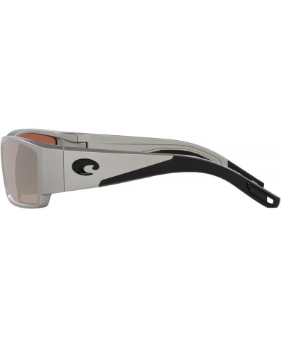 Men's Corbina Pro Rectangular Sunglasses Silver Metallic/Copper Silver Mirrored Polarized 580g $124.74 Rectangular