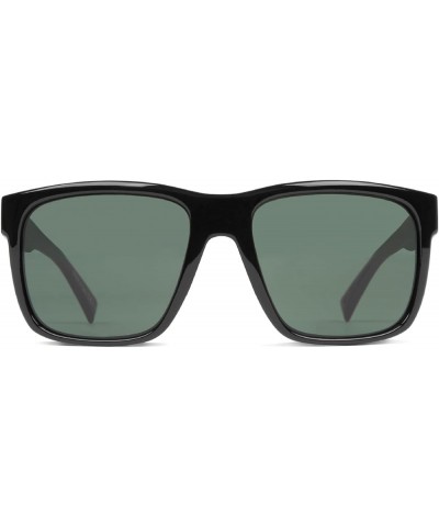 Unisex Maxis Sunglasses Black Gloss/Vintage Grey $57.40 Rectangular