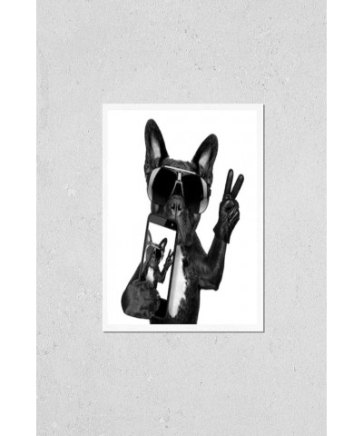 Wall Art Poster Print of French Bulldog Taking a Selfie with Cool Fancy Sunglasses 20" x 30 $31.69 Designer