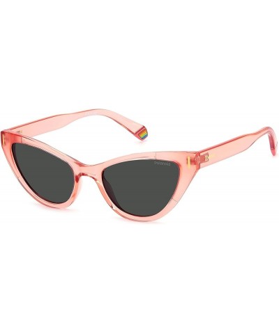 Women's PLD 4115/S/X Square Sunglasses Azure Pearl/Polarized Gray $24.33 Square