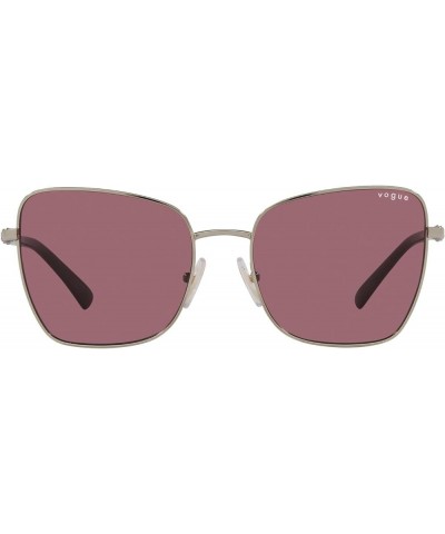 Women's Vo4277sb Butterfly Sunglasses Pale Gold/Violet $18.17 Butterfly