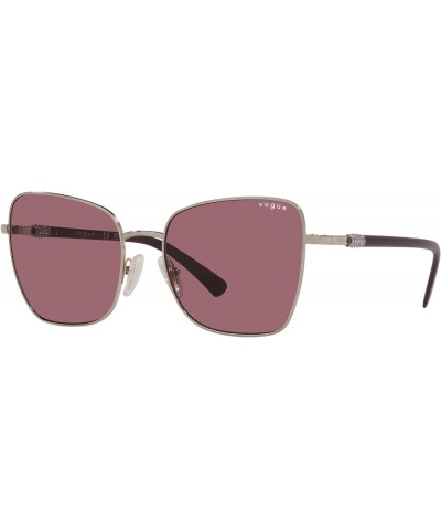 Women's Vo4277sb Butterfly Sunglasses Pale Gold/Violet $18.17 Butterfly