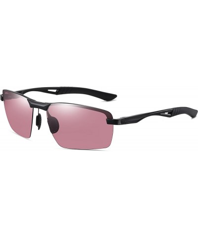 men's fashion sunglasses, driving and fishing glasses, polarized retro sunshades, UV protection Matte Black Burgundy $10.19 S...