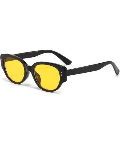 Retro Cat Eye Outdoor Vacation Fashion Sunglasses for Men and Women (Color : D, Size : 1) 1 G $14.07 Designer