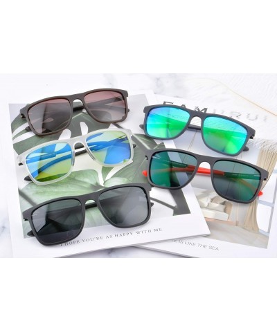 Polarized Sunglasses Fishing Driving Glasses for Men Anti-glare TR90 Frame-SSH2001 Black Frame With Grey Lens $10.56 Rectangular